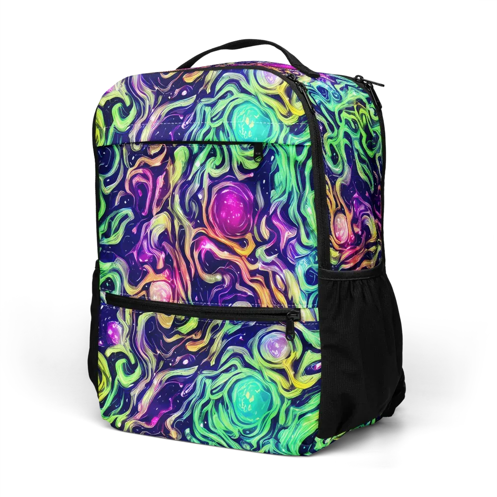 Stellar Psychedelia on Utility Backpack — Left Front