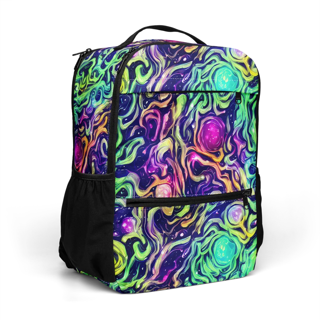 Stellar Psychedelia on Utility Backpack — Right Front