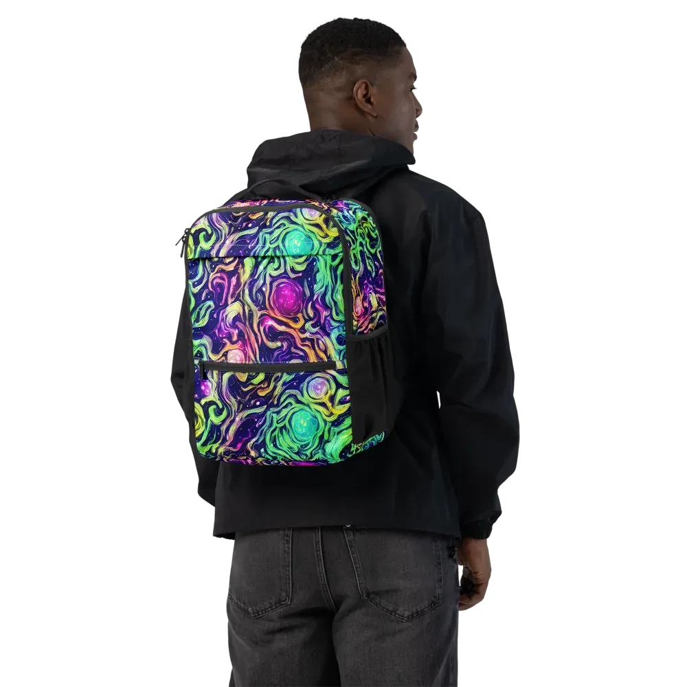 Stellar Psychedelia on Utility Backpack — Back