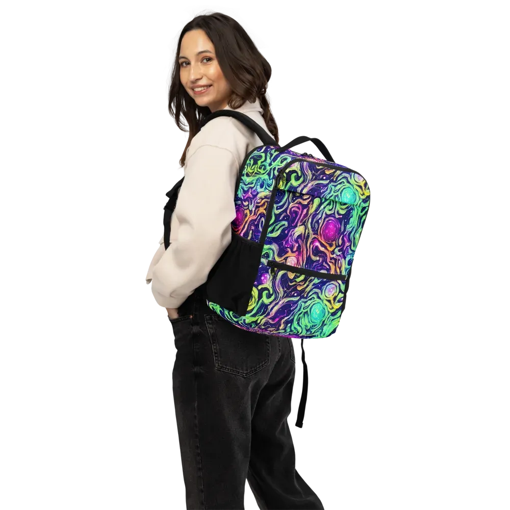 Stellar Psychedelia on Utility Backpack — Back