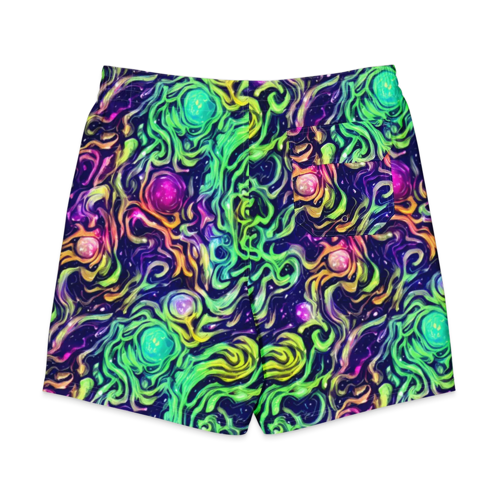 Stellar Psychedelia on Men's Board Shorts — Back