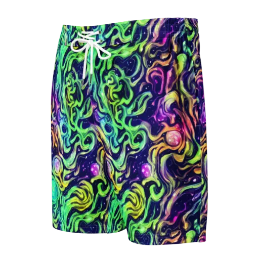 Stellar Psychedelia on a Men's Board Shorts