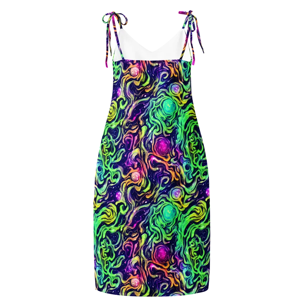 Stellar Psychedelia on Slip Dress — Back