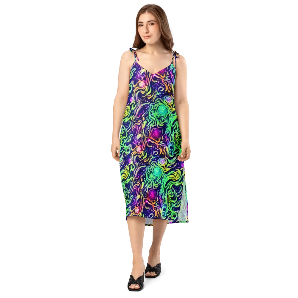 Stellar Psychedelia on Slip Dress — Front