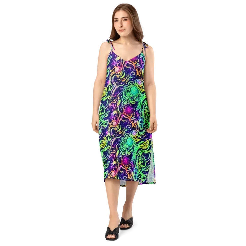 Stellar Psychedelia on Slip Dress — Front
