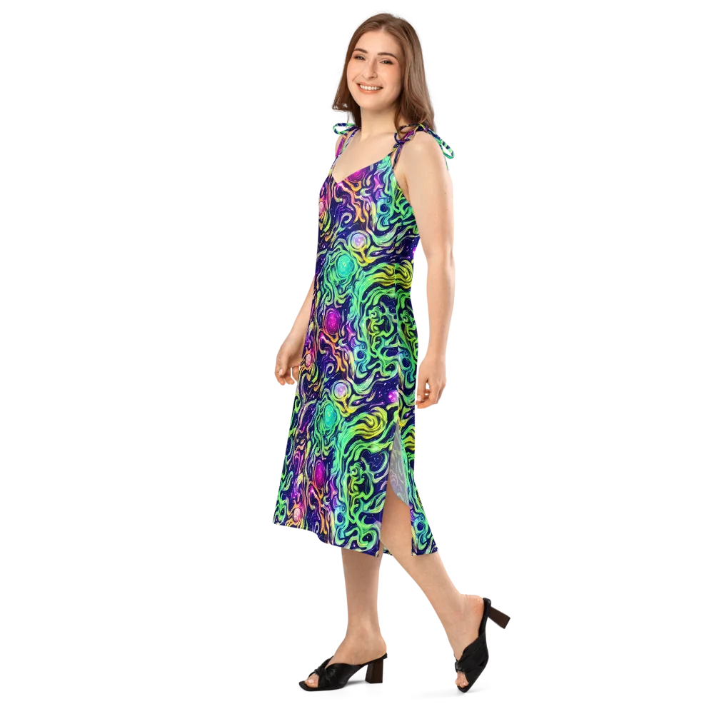 Stellar Psychedelia on Slip Dress — Left Front