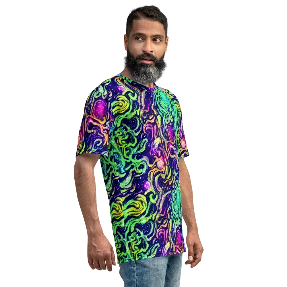 Stellar Psychedelia on Men's Crew Neck T-Shirt — Right