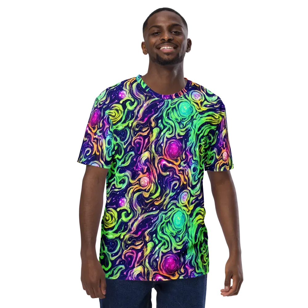 Stellar Psychedelia on Men's Crew Neck T-Shirt — Front