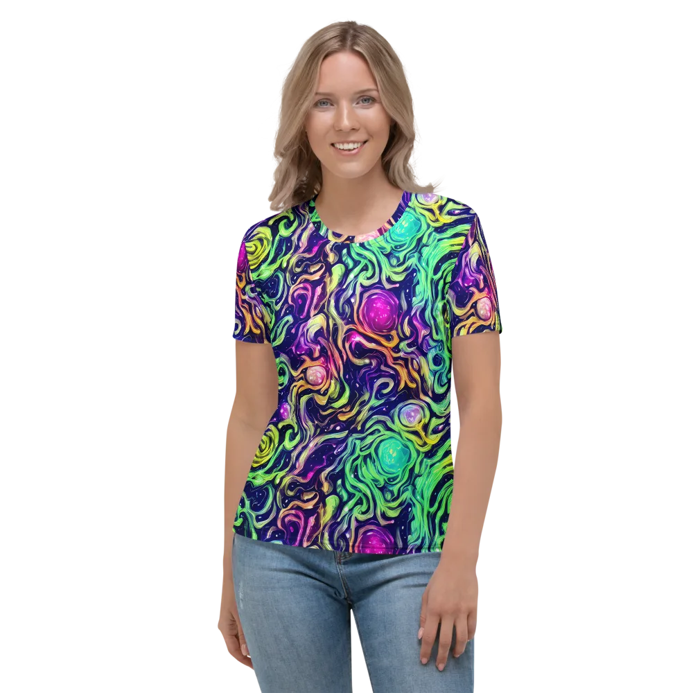 Stellar Psychedelia on Women's Crew Neck T-Shirt — Front