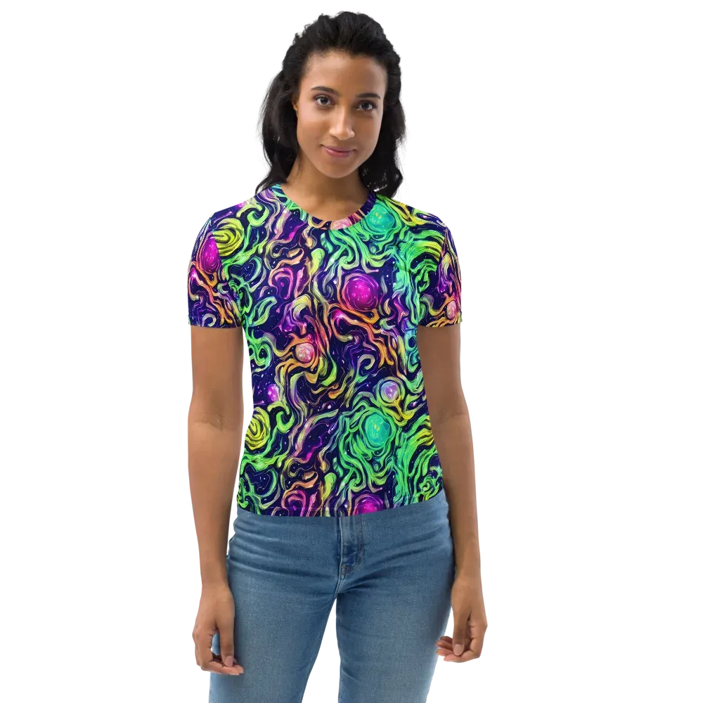 Stellar Psychedelia on Women's Crew Neck T-Shirt — Front