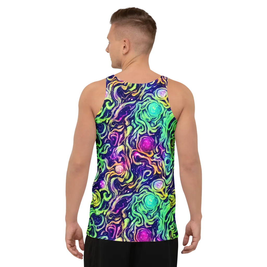 Stellar Psychedelia on Men's Tank Top — Back