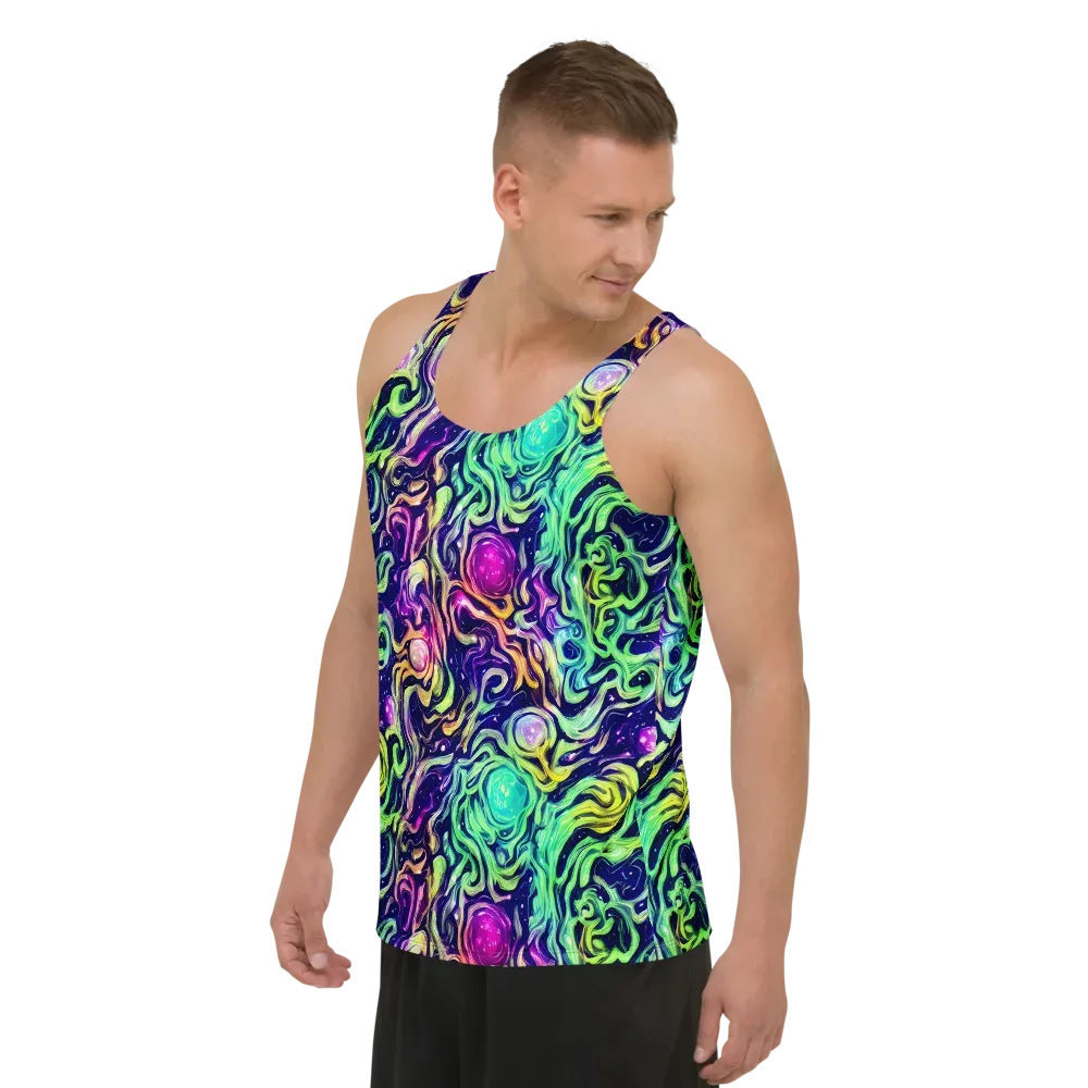 Stellar Psychedelia on Men's Tank Top — Left Front