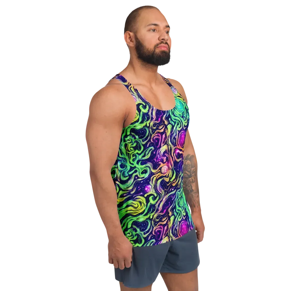 Stellar Psychedelia on Men's Tank Top — Right Front