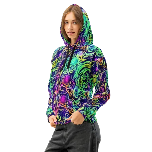 Stellar Psychedelia on a Cotton Hoodie