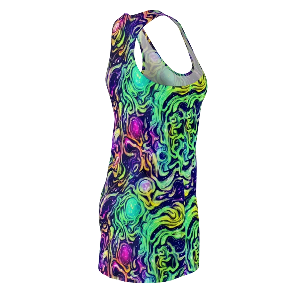 Stellar Psychedelia on Racerback Dress — Back Side