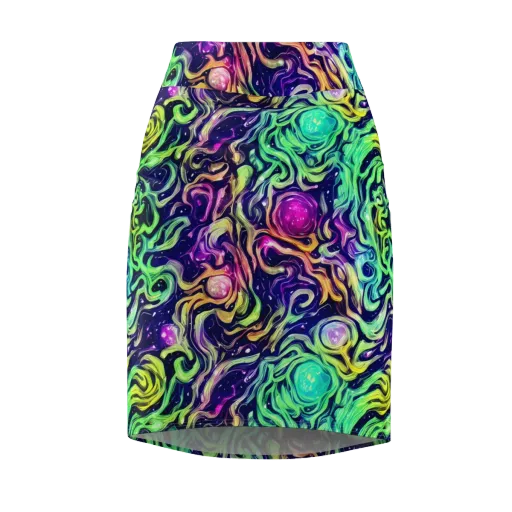 Stellar Psychedelia on a Pencil Skirt