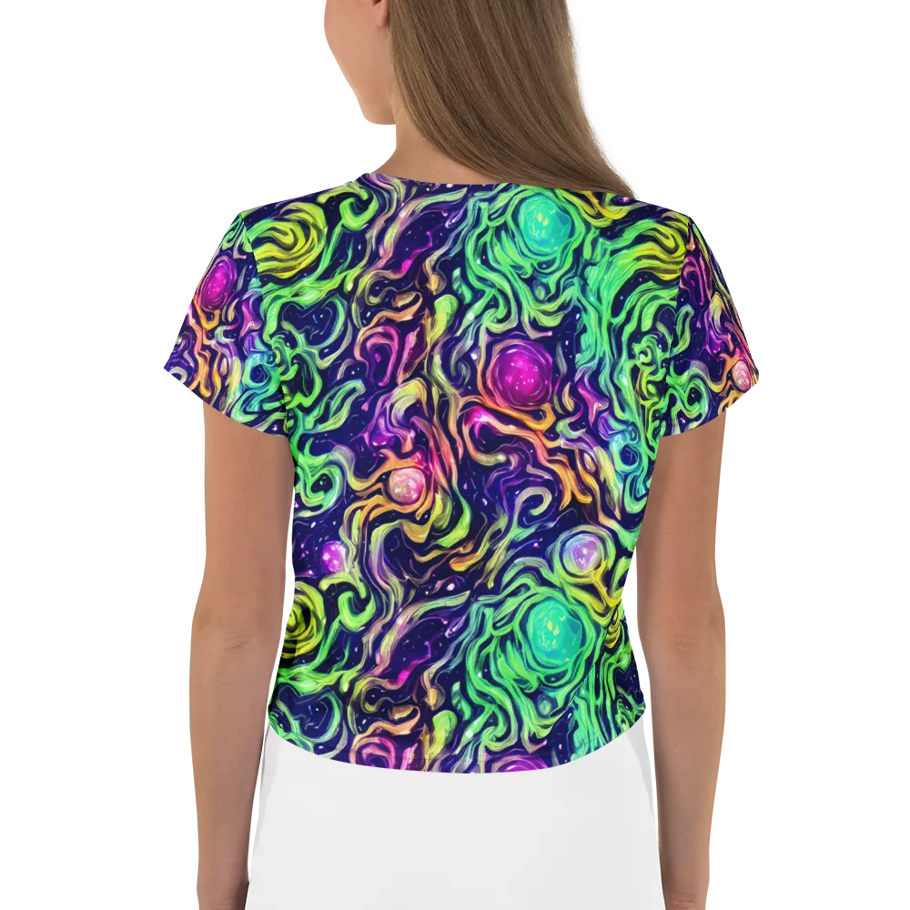 Stellar Psychedelia on Crop Tee — Back