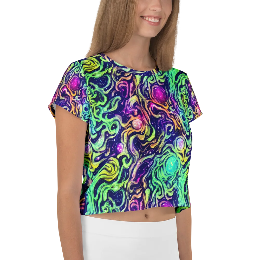 Stellar Psychedelia on Crop Tee — Right