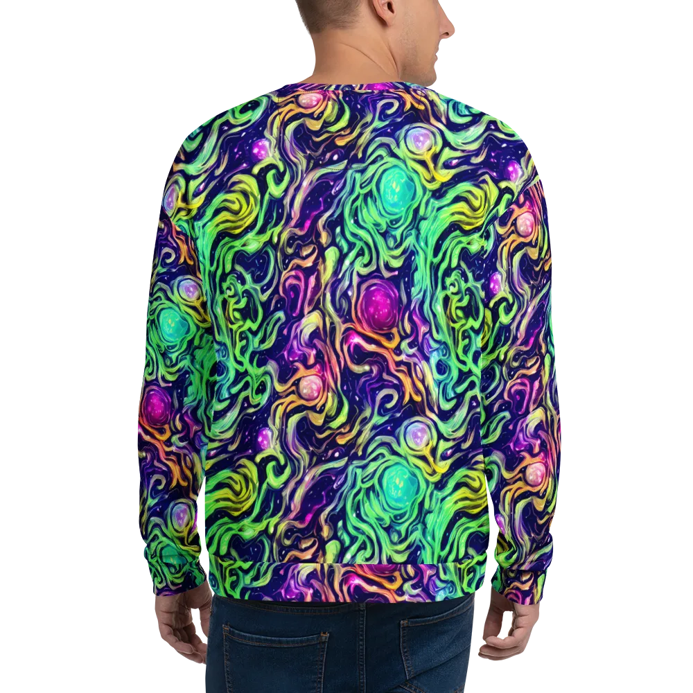Stellar Psychedelia on Sweatshirt — Back
