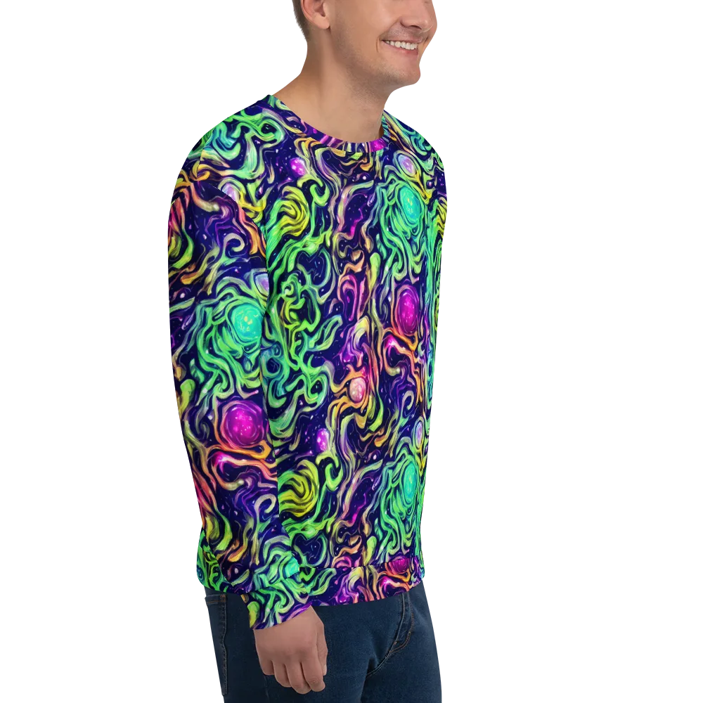 Stellar Psychedelia on Sweatshirt — Right Front