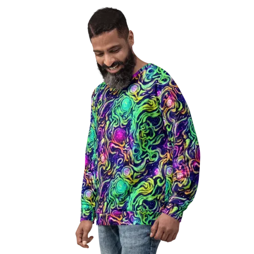 Stellar Psychedelia on a Sweatshirt