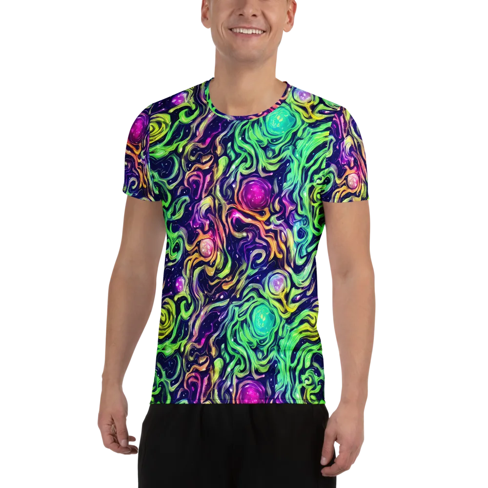 Stellar Psychedelia on Men's Athletic T-Shirt — Front
