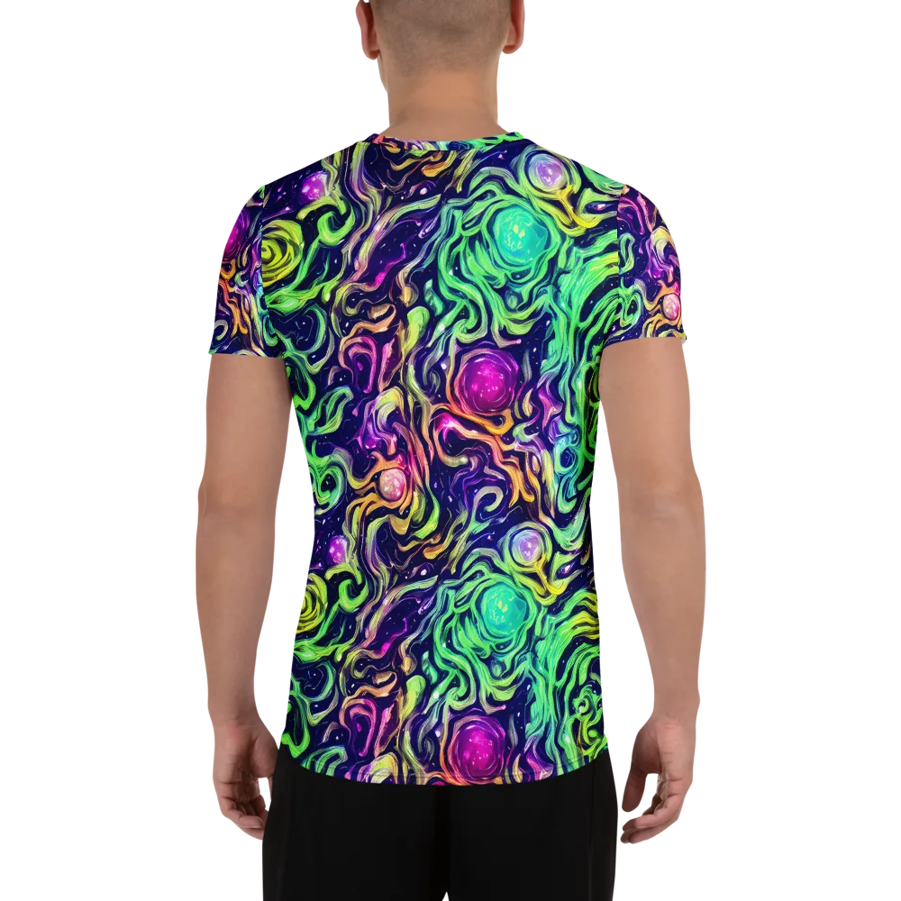 Stellar Psychedelia on Men's Athletic T-Shirt — Back