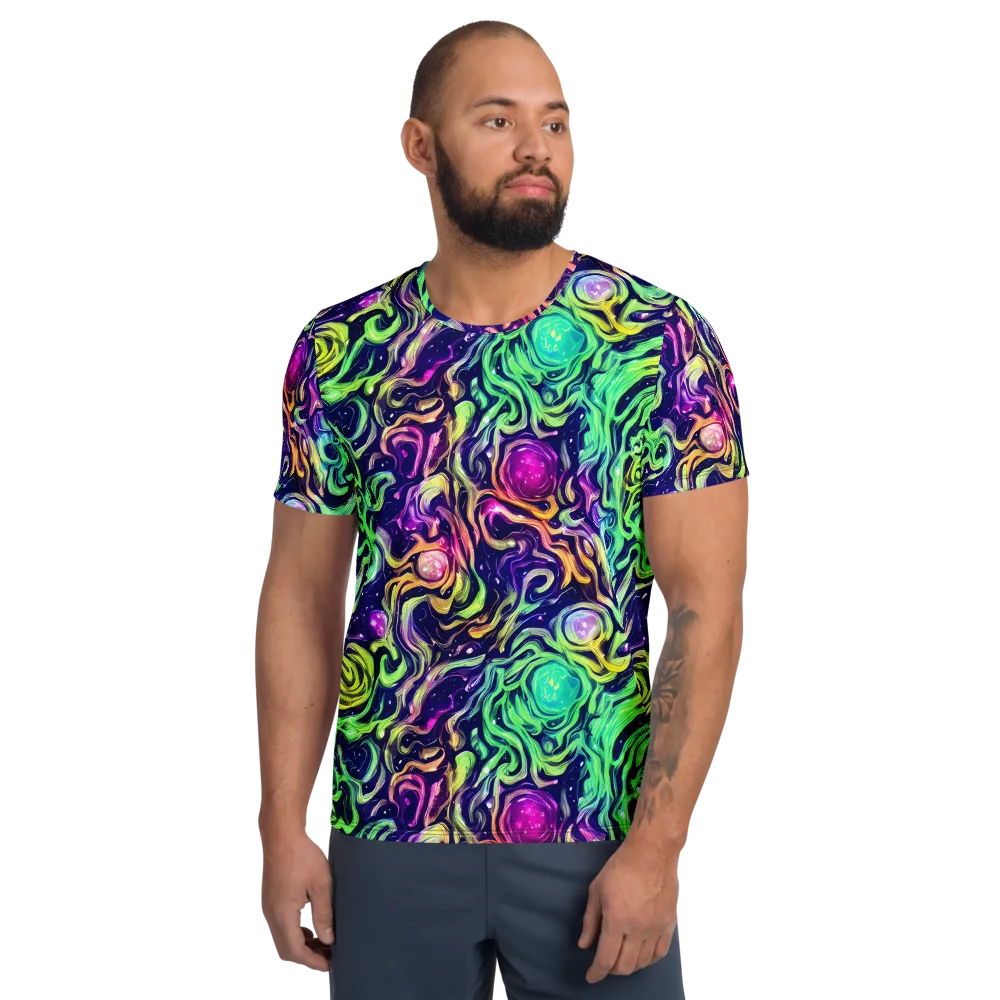 Stellar Psychedelia on Men's Athletic T-Shirt — Front