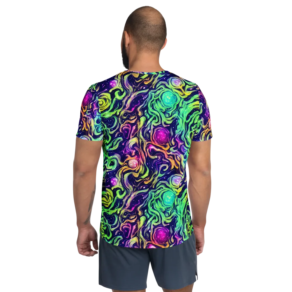 Stellar Psychedelia on Men's Athletic T-Shirt — Back