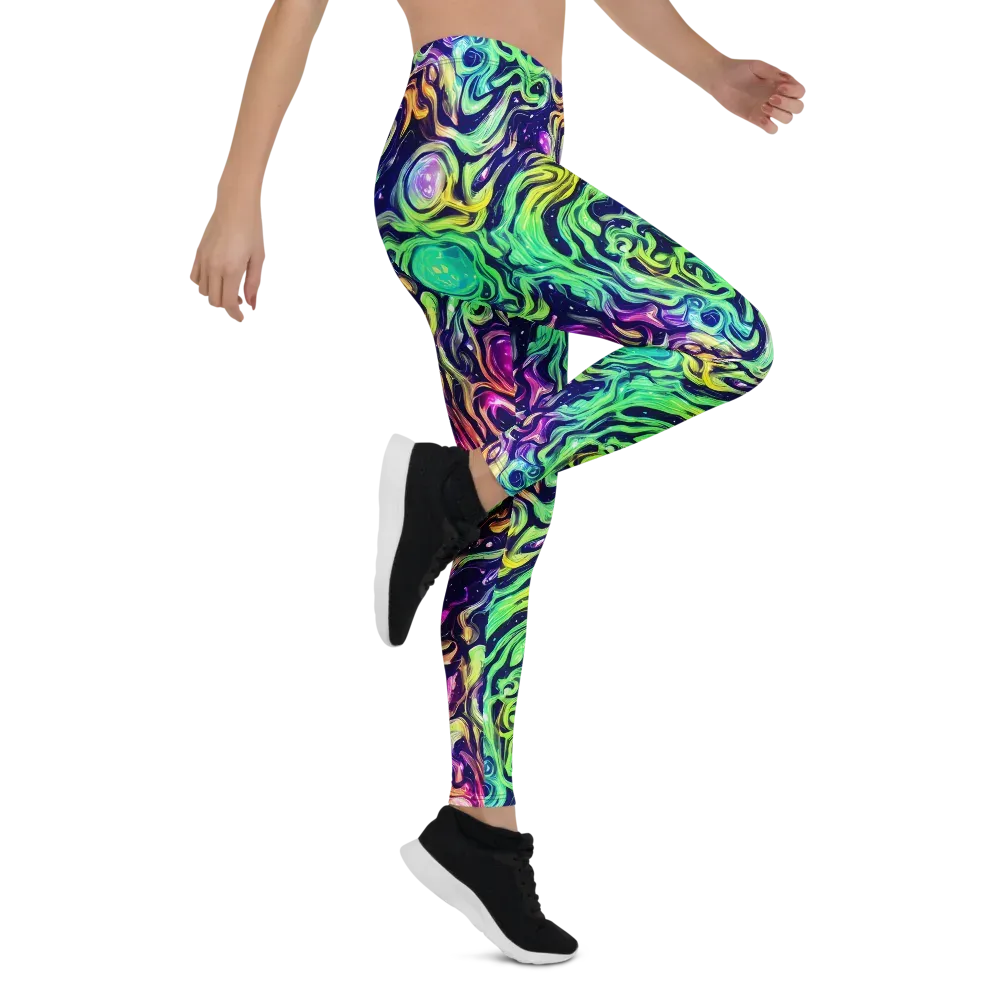 Stellar Psychedelia on Leggings — Right