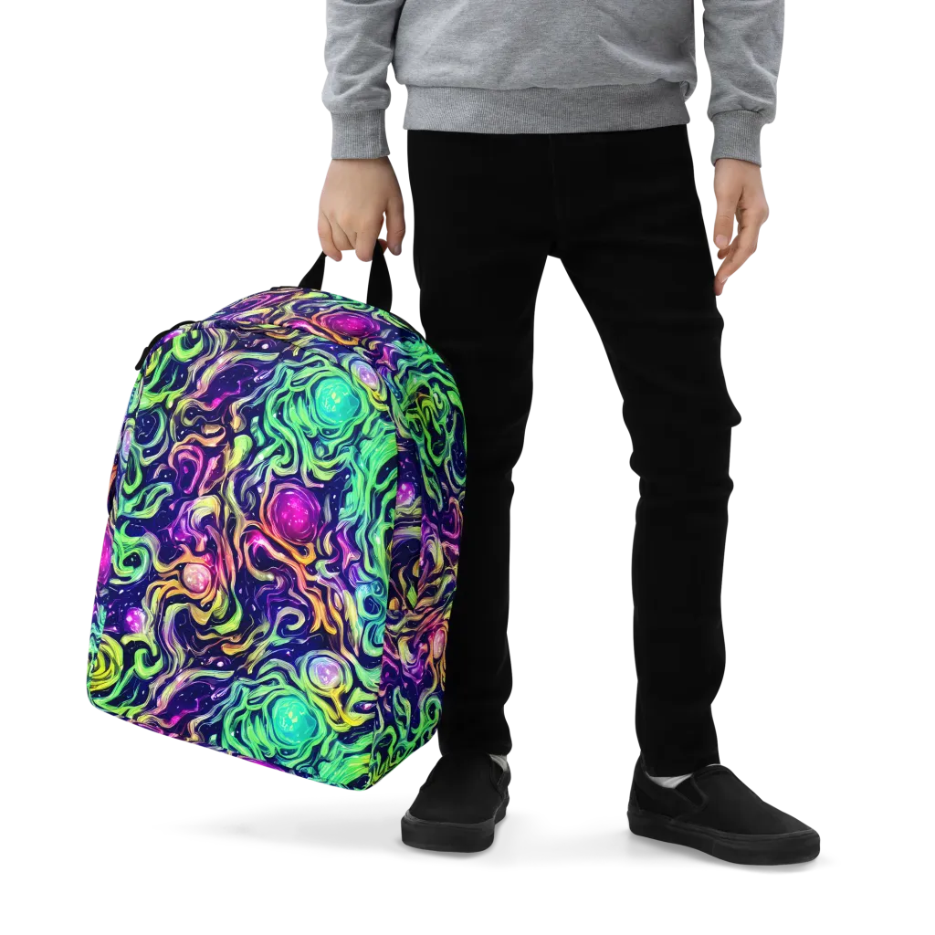 Stellar Psychedelia on Minimalist Backpack — Zoomed-in
