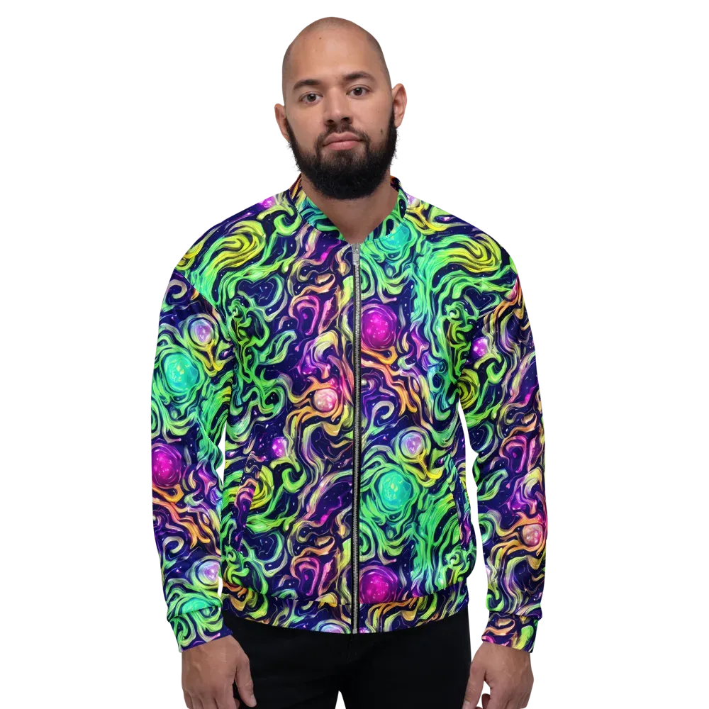 Stellar Psychedelia on Bomber Jacket — Front