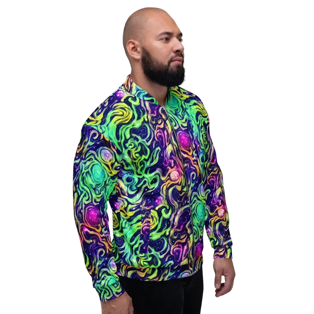 Stellar Psychedelia on Bomber Jacket — Right