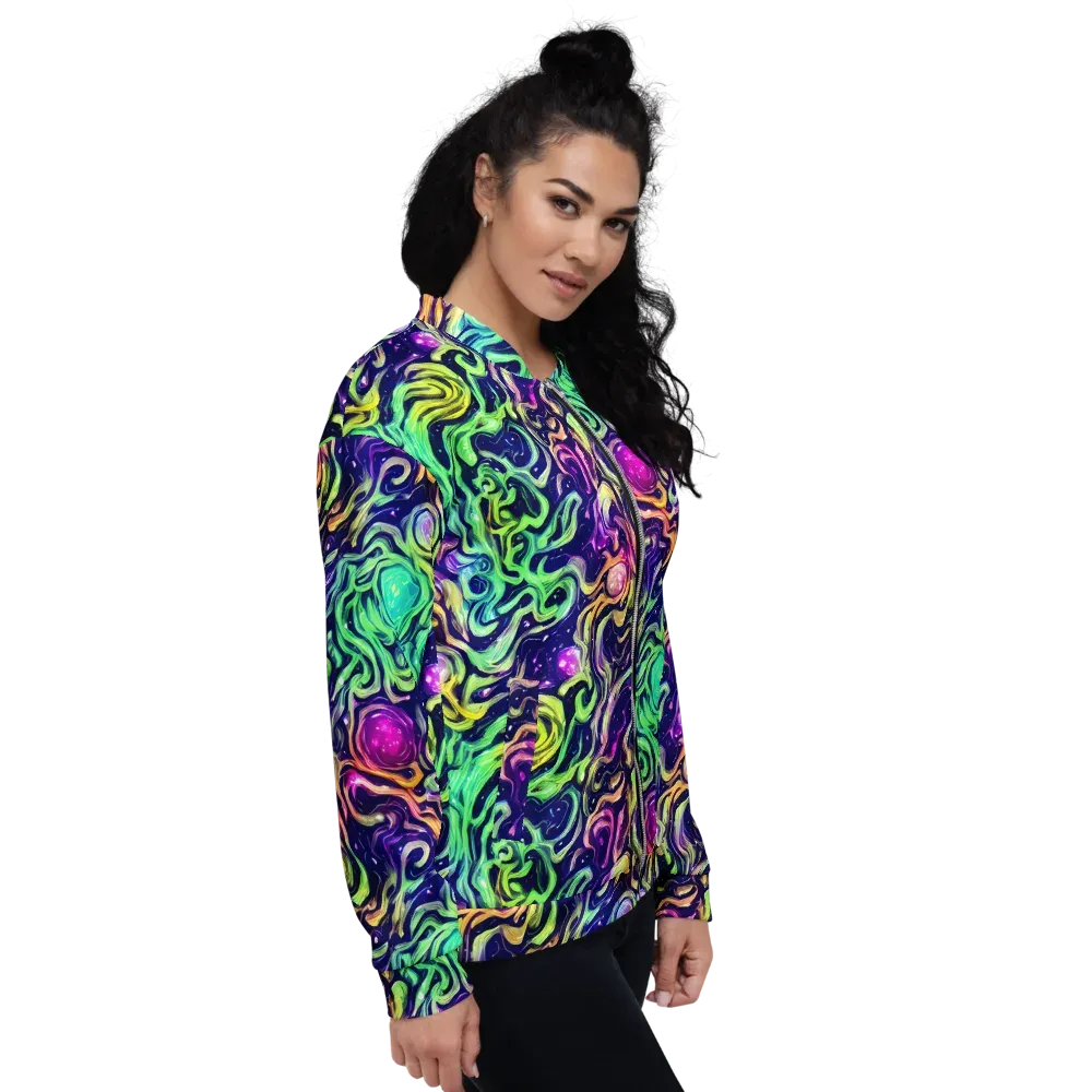 Stellar Psychedelia on Bomber Jacket — Right