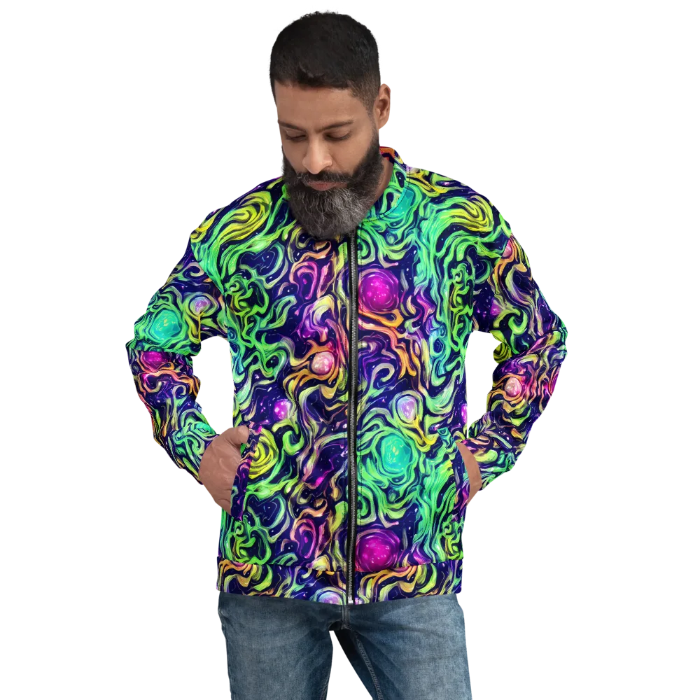 Stellar Psychedelia on Bomber Jacket — Front