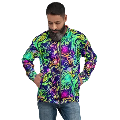 Stellar Psychedelia on a Bomber Jacket