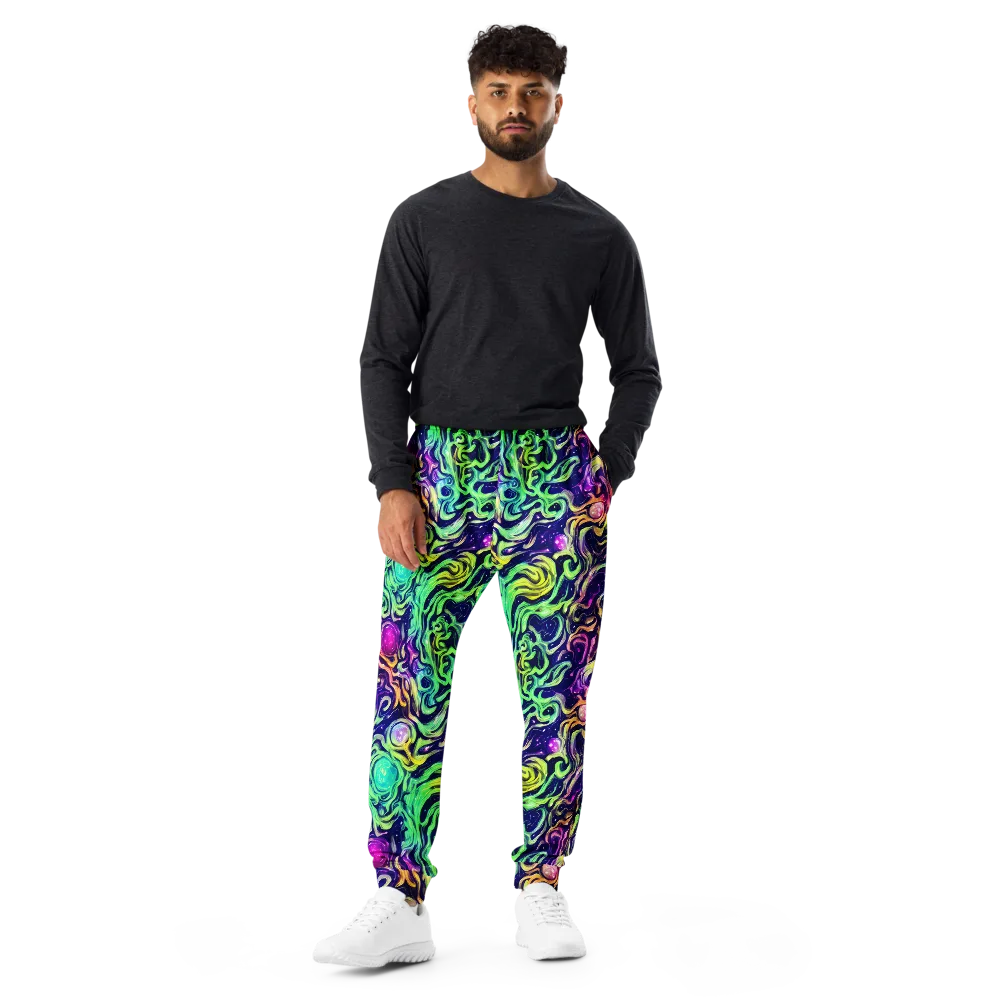 Stellar Psychedelia on Men's Joggers — Front