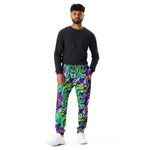 Stellar Psychedelia on a Men's Joggers