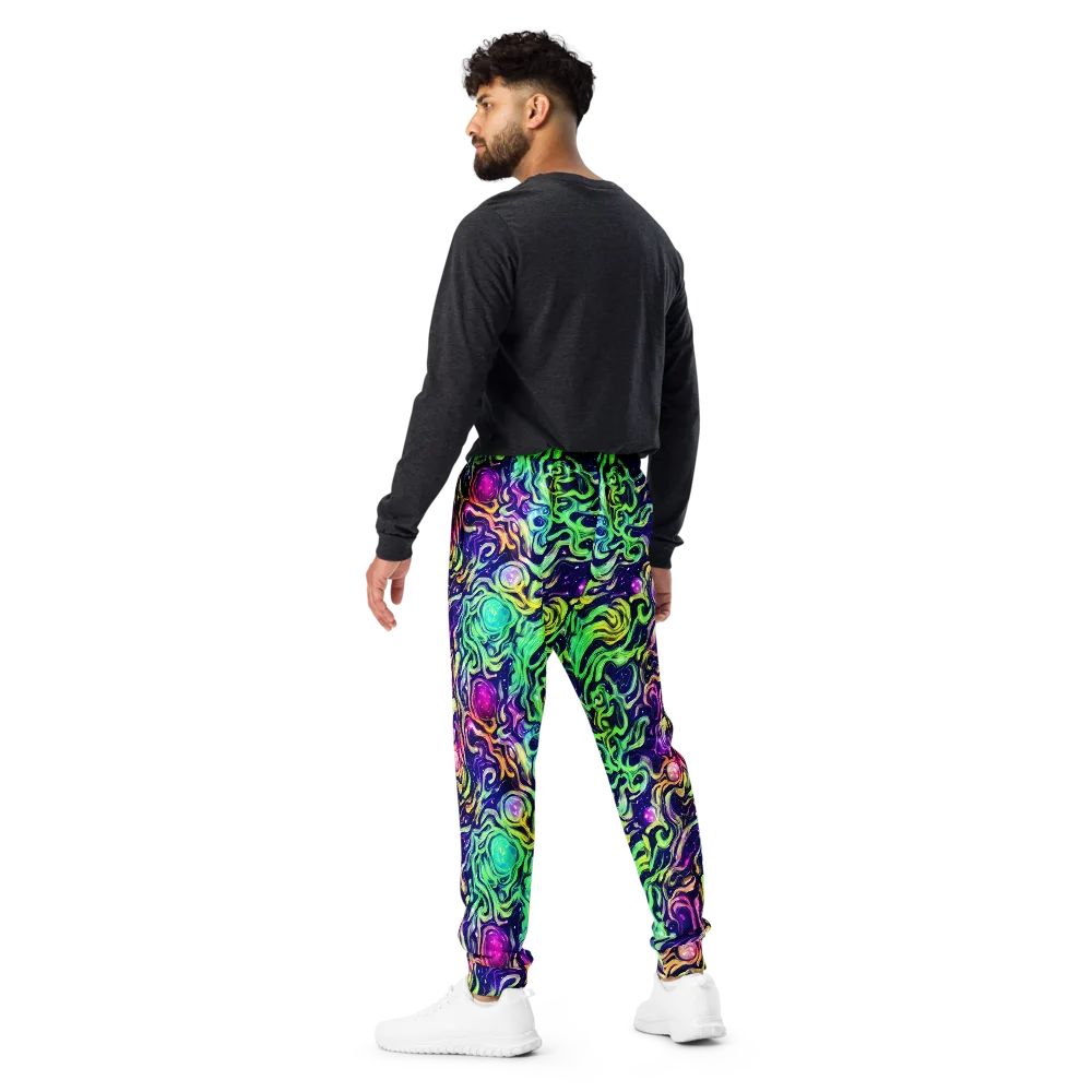 Stellar Psychedelia on Men's Joggers — Back