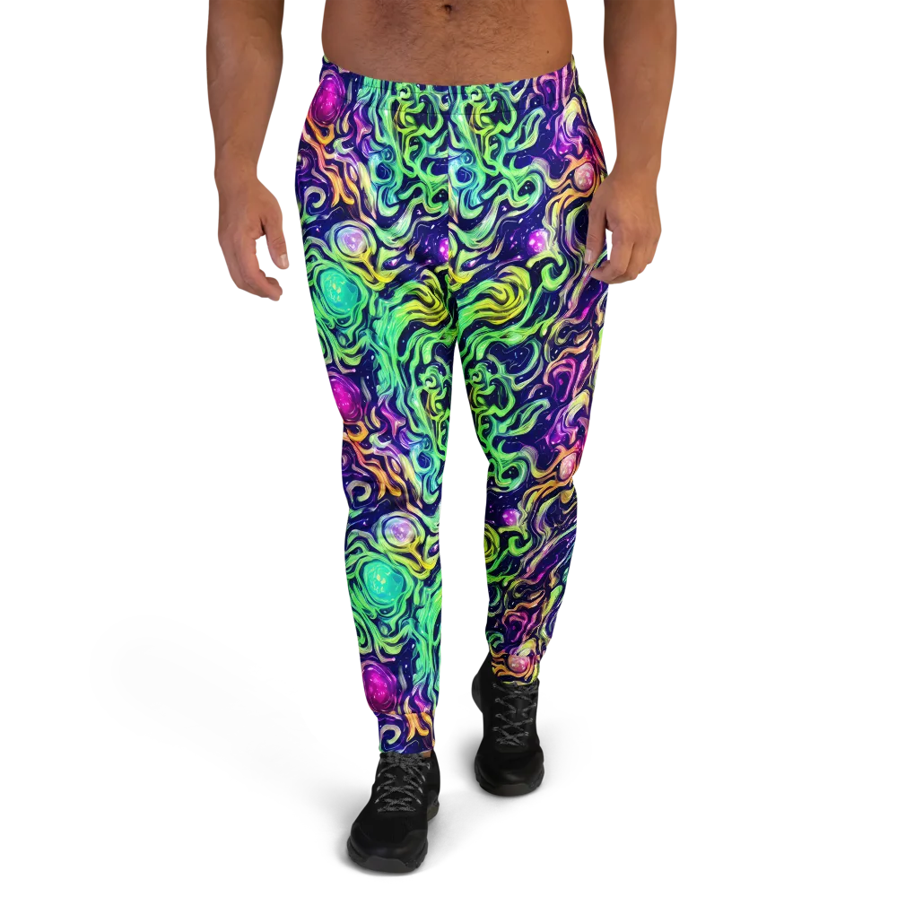 Stellar Psychedelia on Men's Joggers — Front