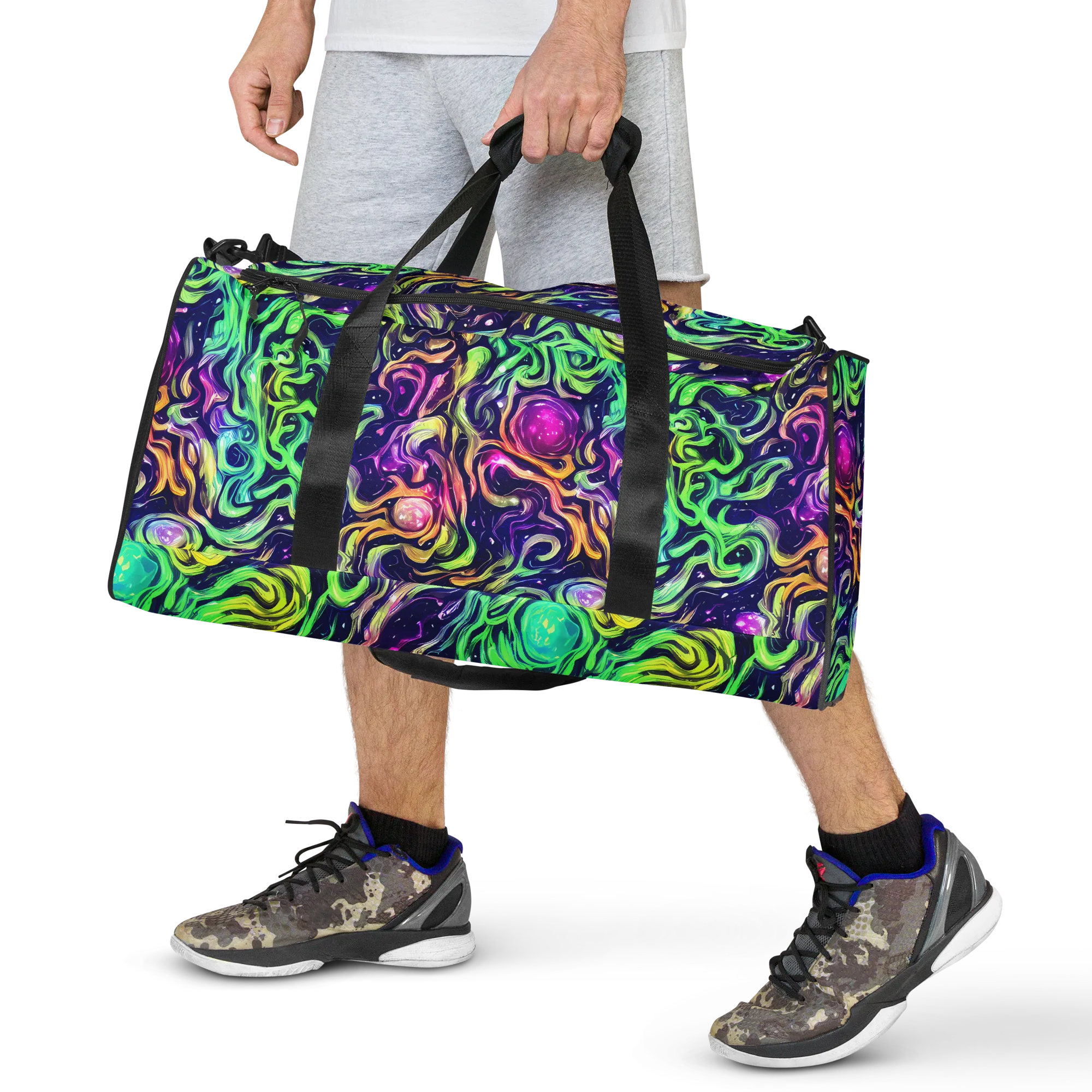 Stellar Psychedelia on Duffle Bag — Front