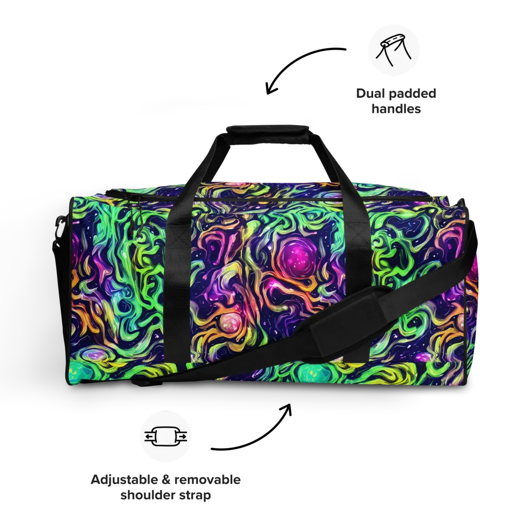 Stellar Psychedelia on Duffle Bag — Front