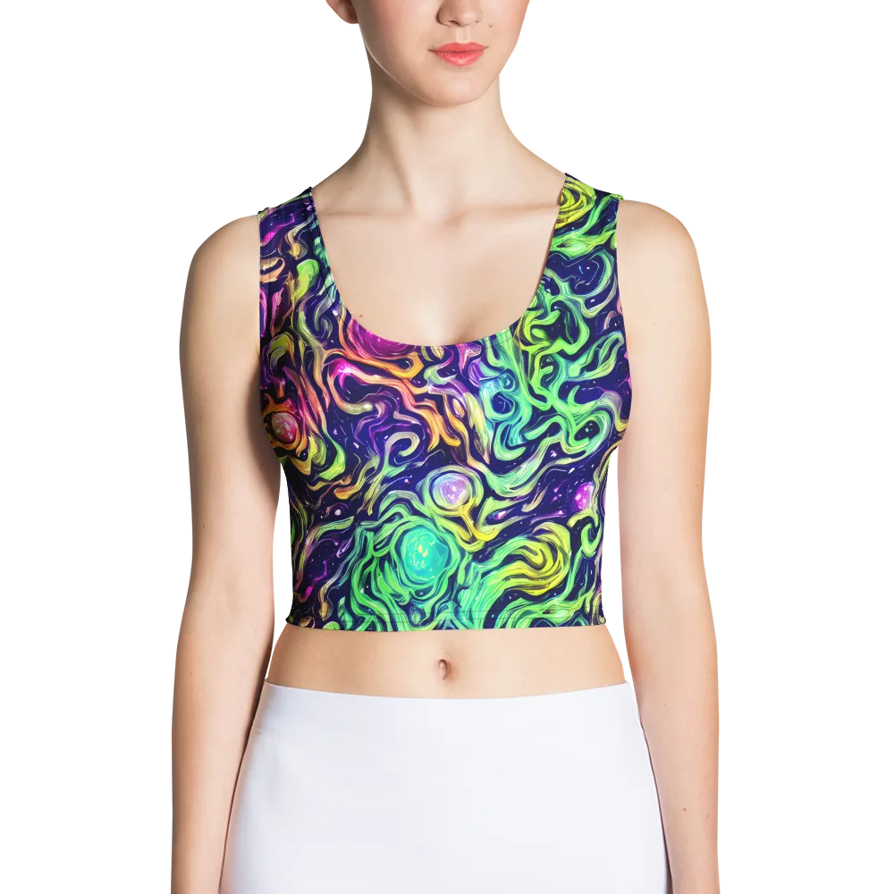 Stellar Psychedelia on Crop Top — Front