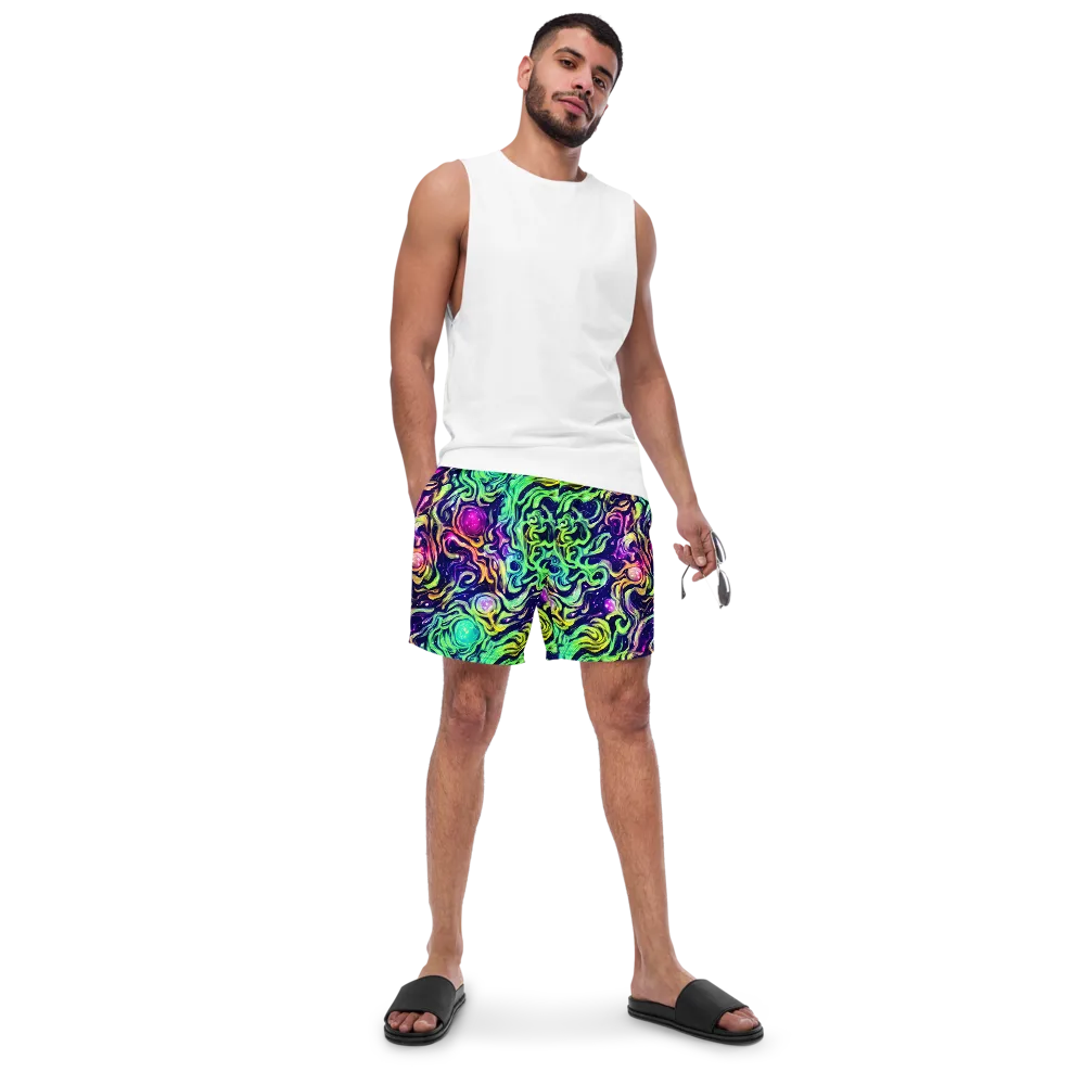 Stellar Psychedelia on Swim Trunks — Front