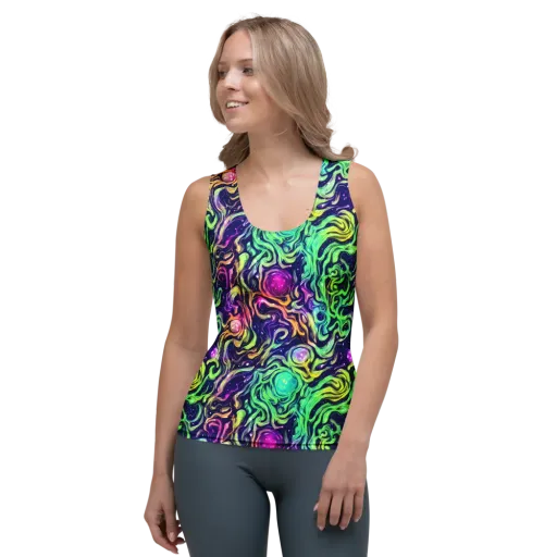 Stellar Psychedelia on a Women's Tank Top