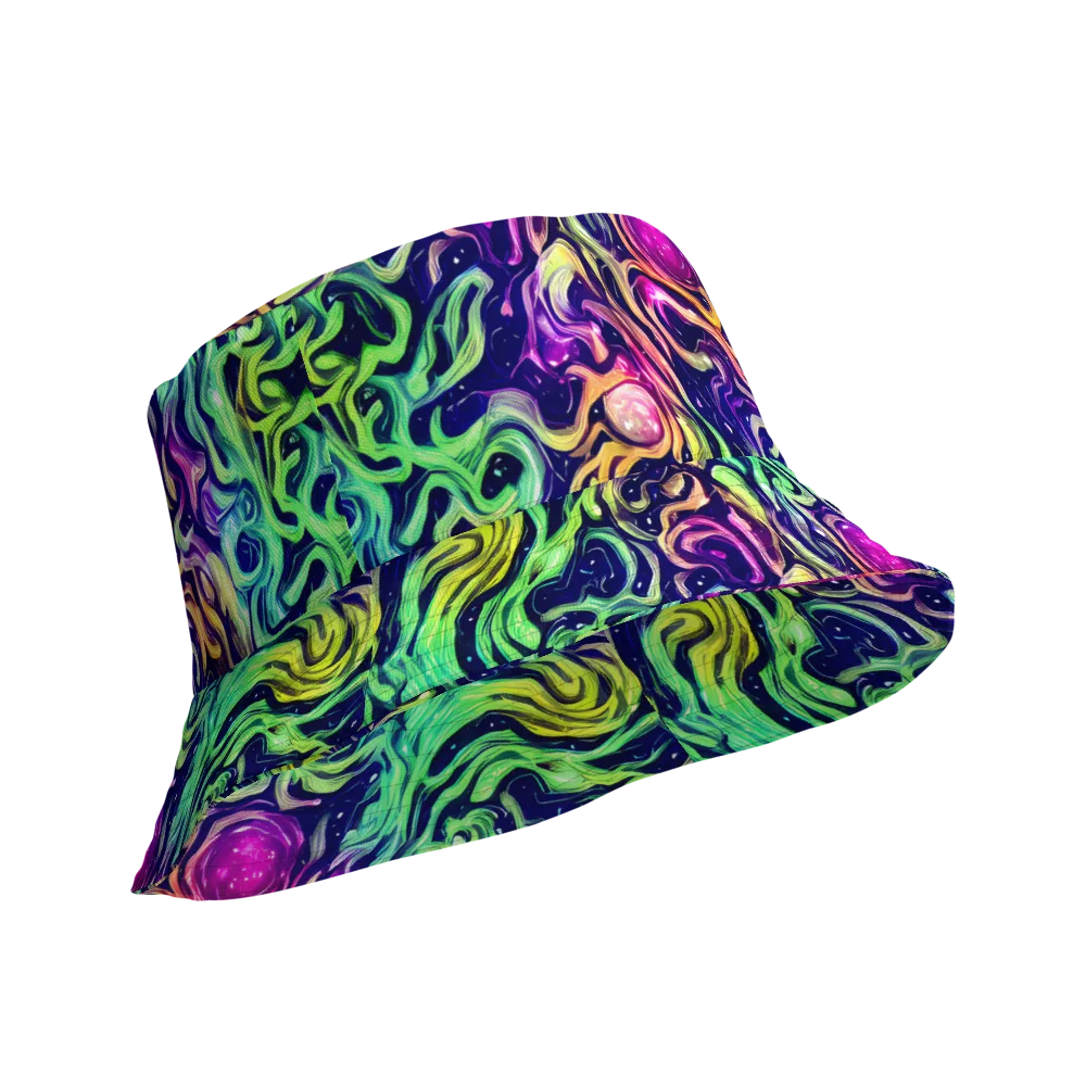Stellar Psychedelia on Reversible Bucket Hat — Product details Outside