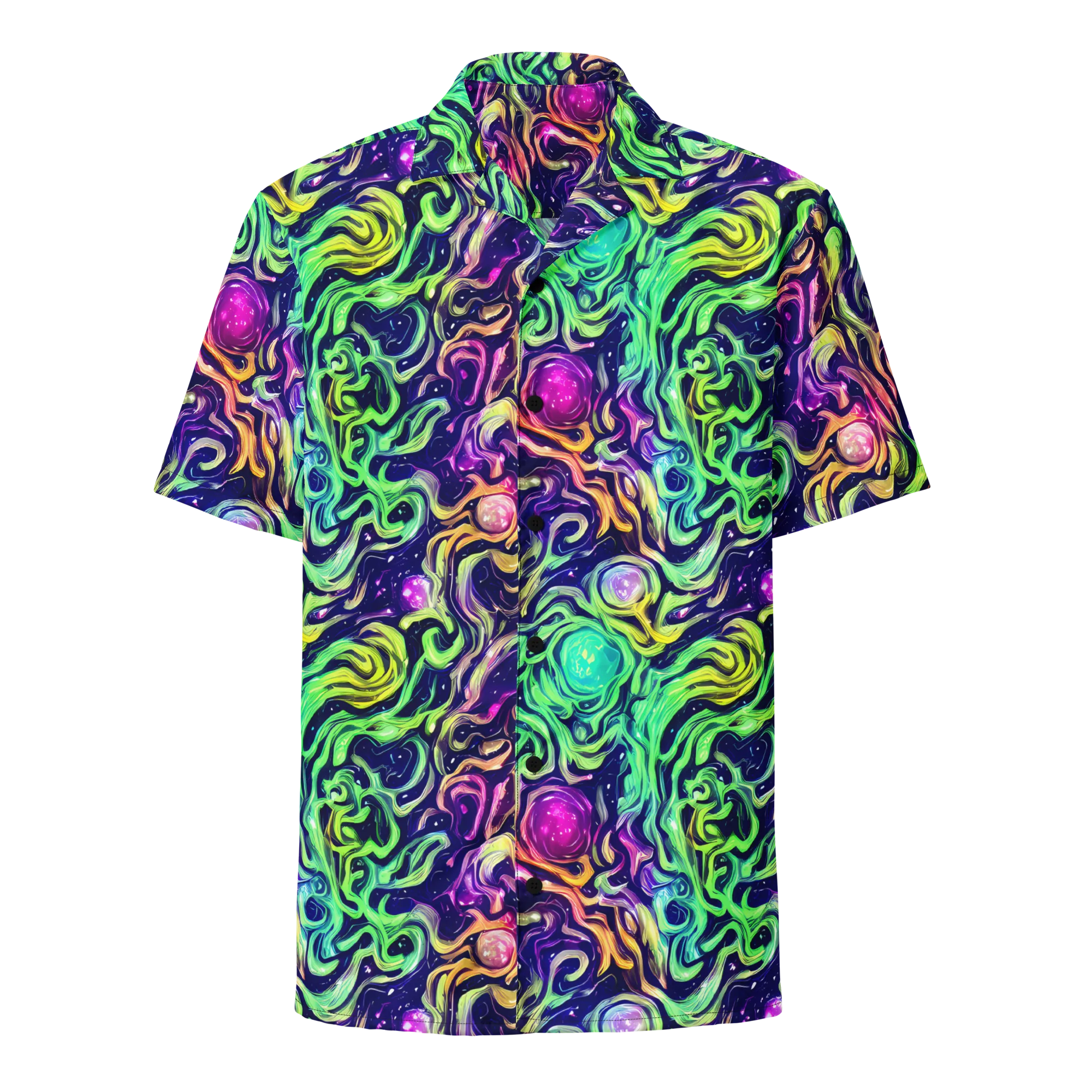 Stellar Psychedelia on Button Shirt — Front