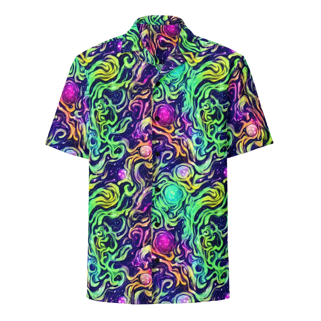 Stellar Psychedelia on Button Shirt — Front