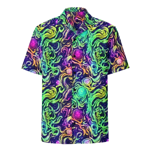Stellar Psychedelia on a Button Shirt