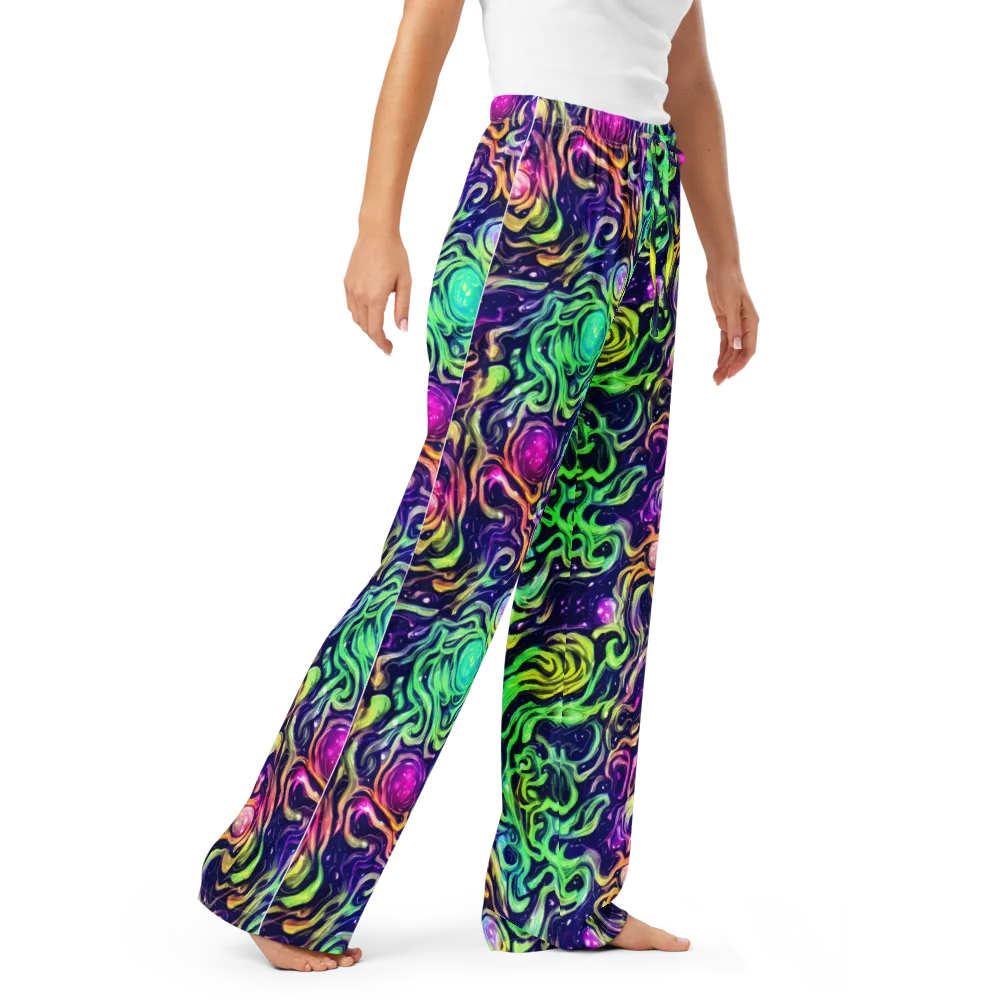Stellar Psychedelia on Women's Pajama Pants — Right Front